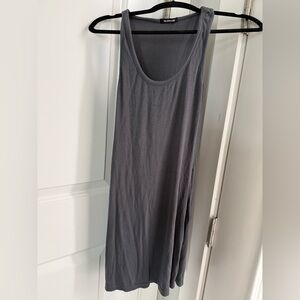 TALENTLESS Women's Sleeveless Tank Dress in Charcoal Gray